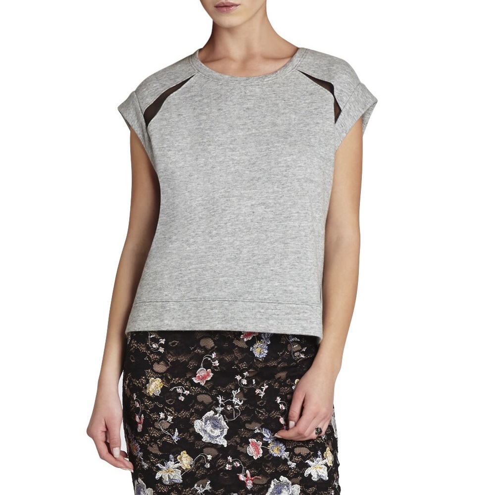 BCBGMAXAZRIA Bastian Sweatshirt Top - XXS